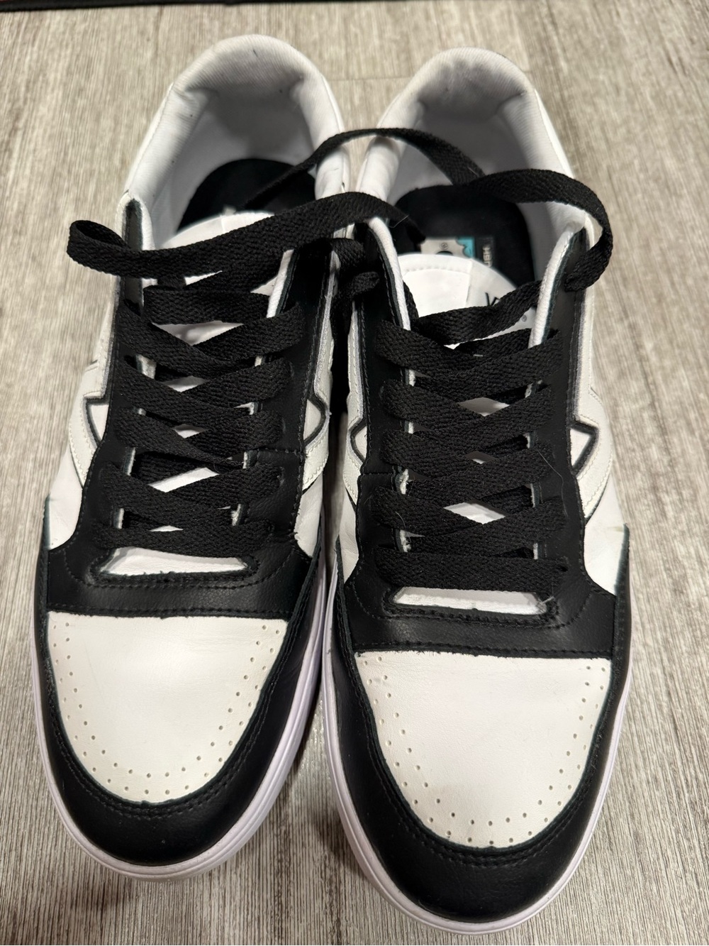 Vans Black and White Low-Top Skate Sneakers